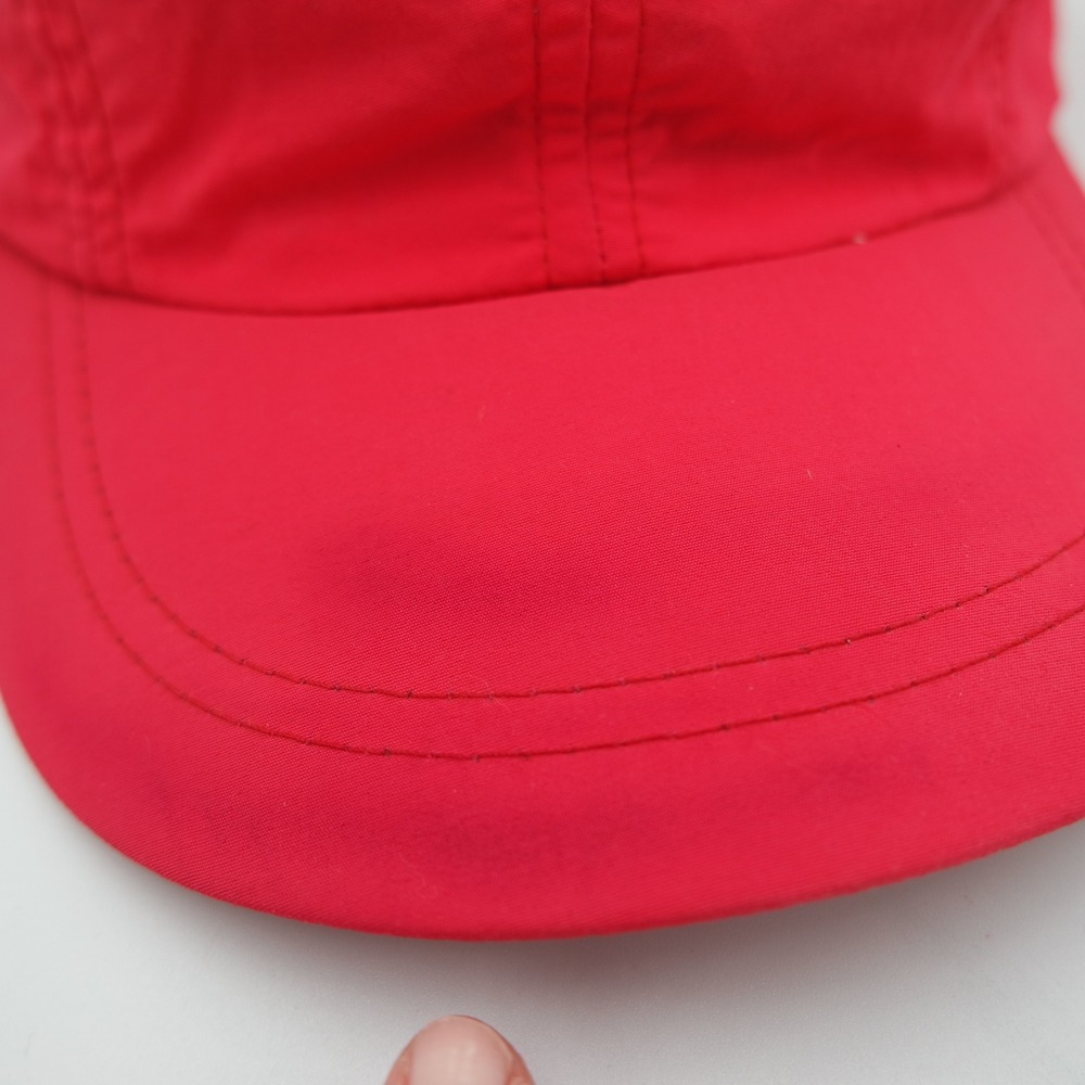 Vintage Neon Pink 5 Panel Camper Hat Elastic Back Cap Made in USA - Picture 5 of 10